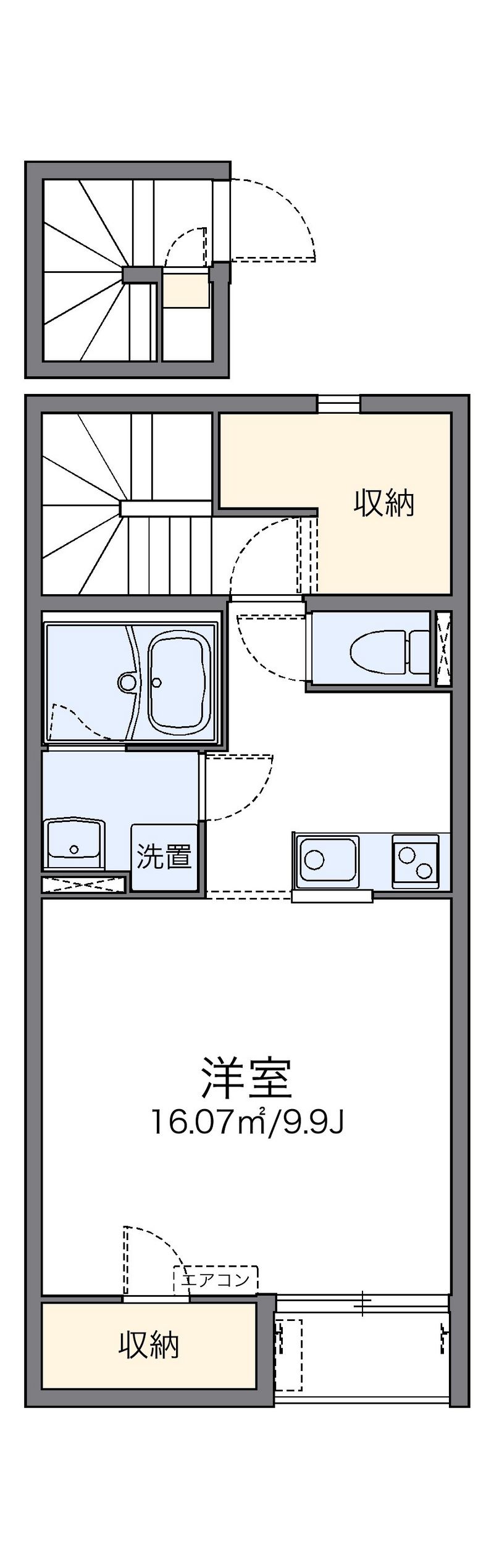 レオネクストＨＡＹＡＳＨＩ　Ⅱ 間取図
