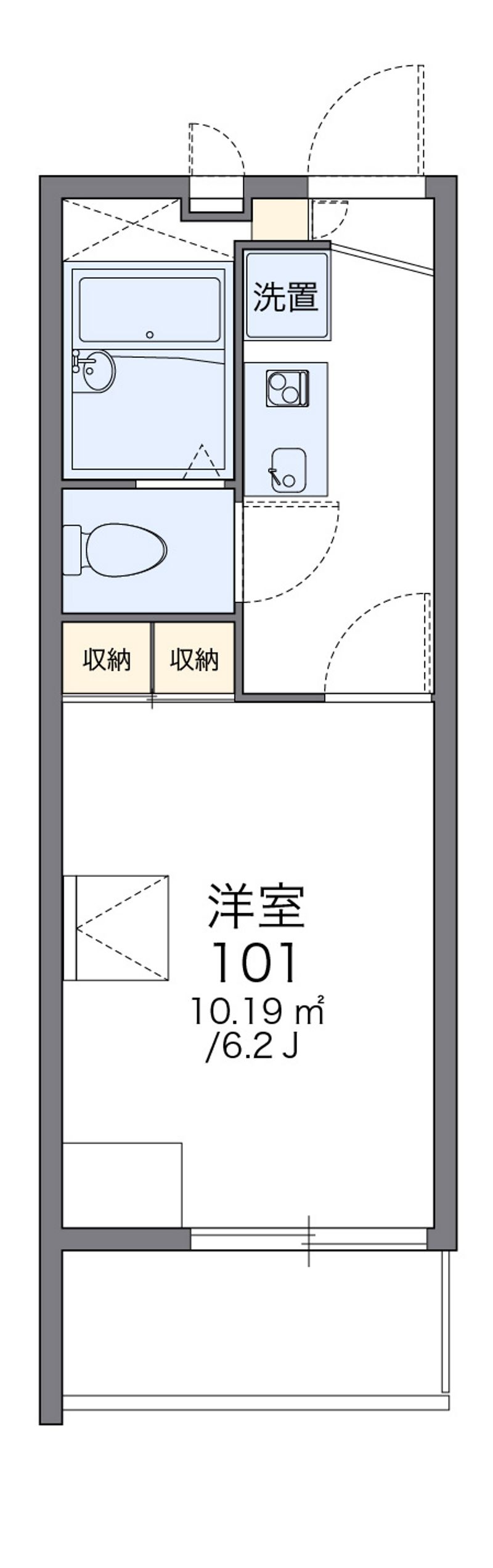 レオパレス富士 間取図