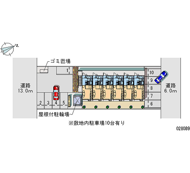 レオパレスＷＩＳＴＥＲＩＡ 月極駐車場