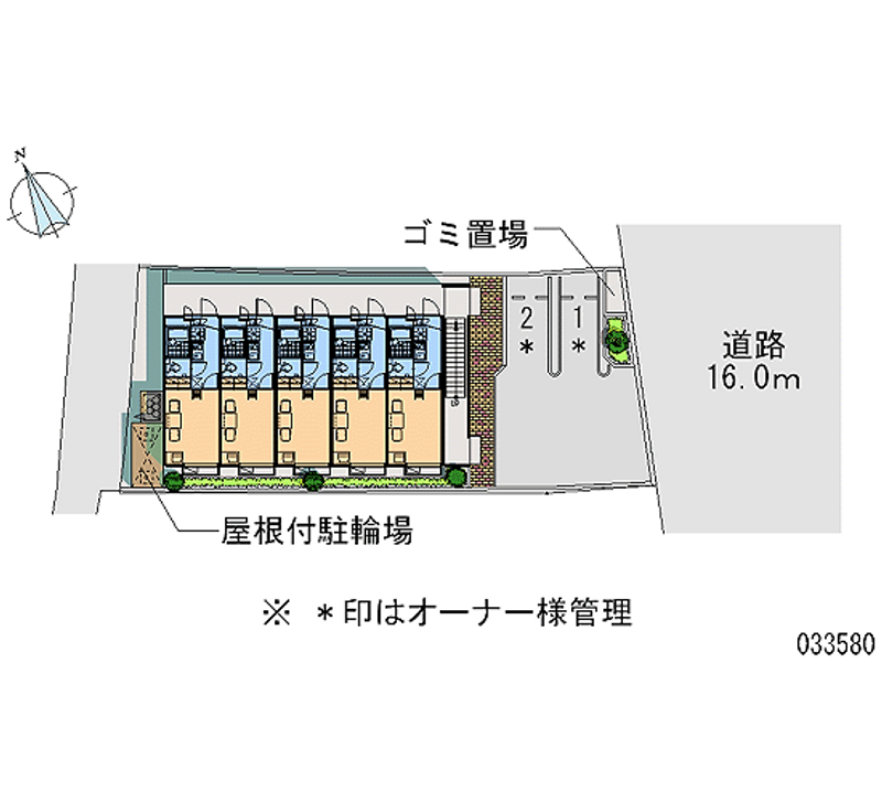 レオパレスたけお 区画図