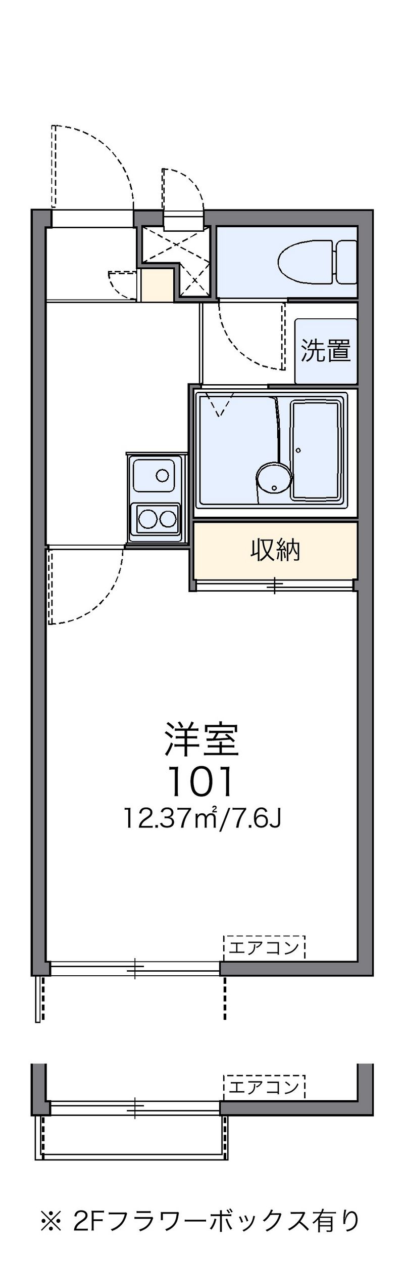 レオパレスシャトレー 間取図