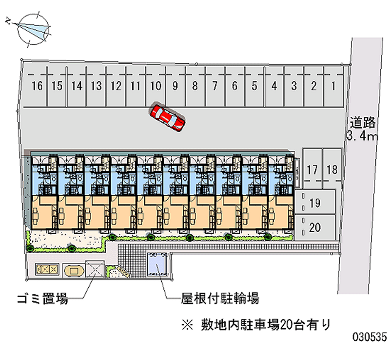 30535 Monthly parking lot