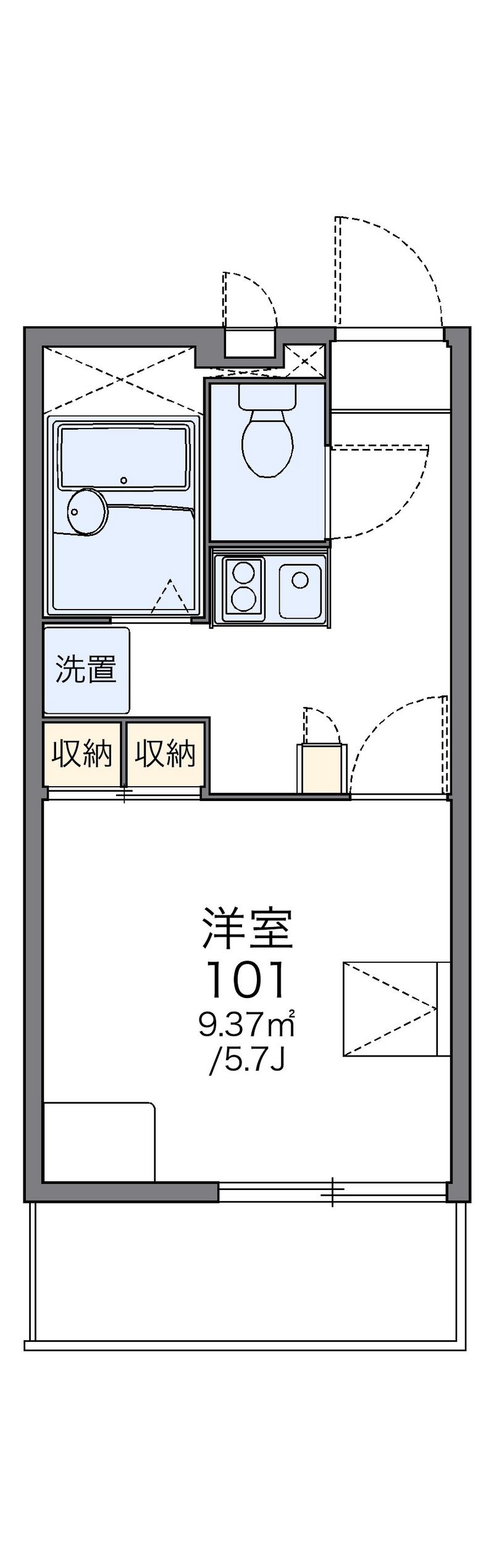 レオパレスＥＣＨＯ 間取図