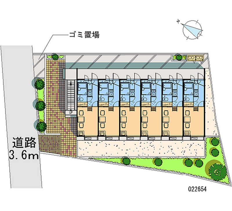 レオパレス茂盛 区画図