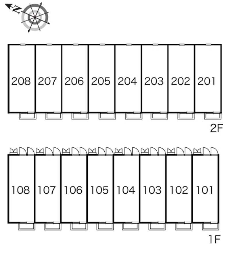 レオパレスしまなみ 間取配置図
