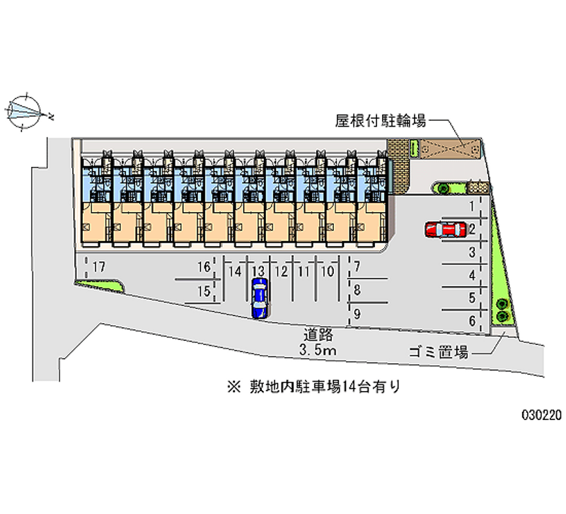 レオパレスレーブシャト− 月極駐車場