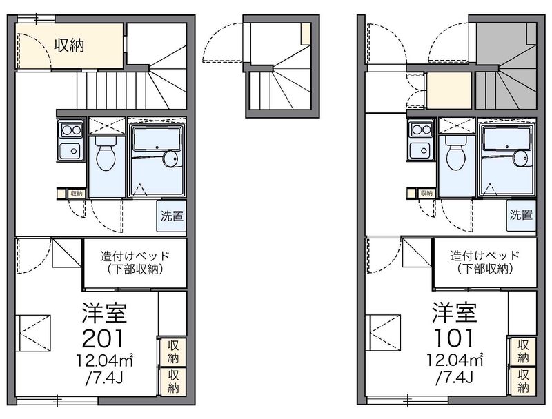 レオパレスエスターテベント 間取図