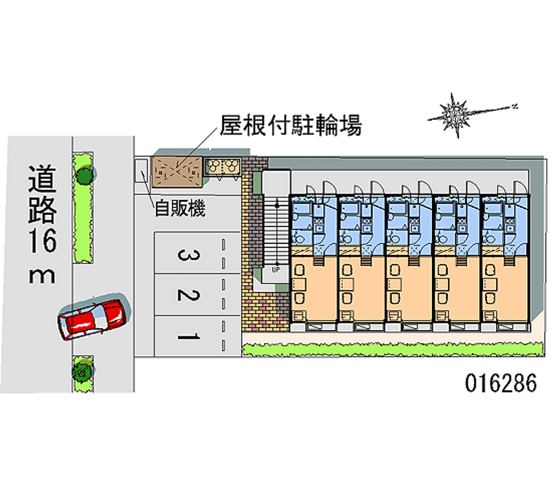 レオパレスグリュック 月極駐車場