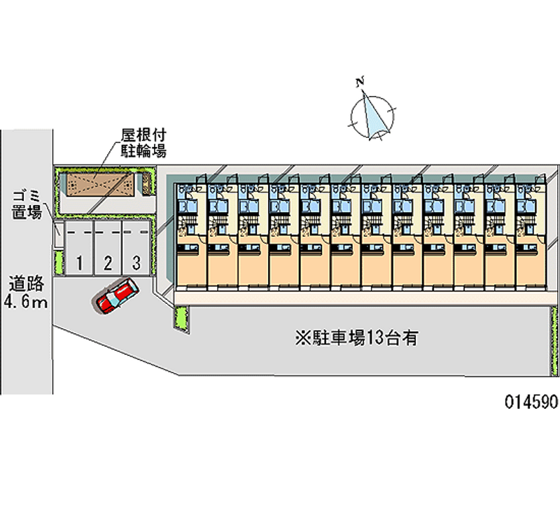 14590 Monthly parking lot