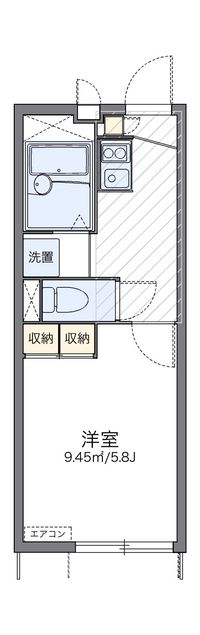 レオパレスシェソワ広 間取り図