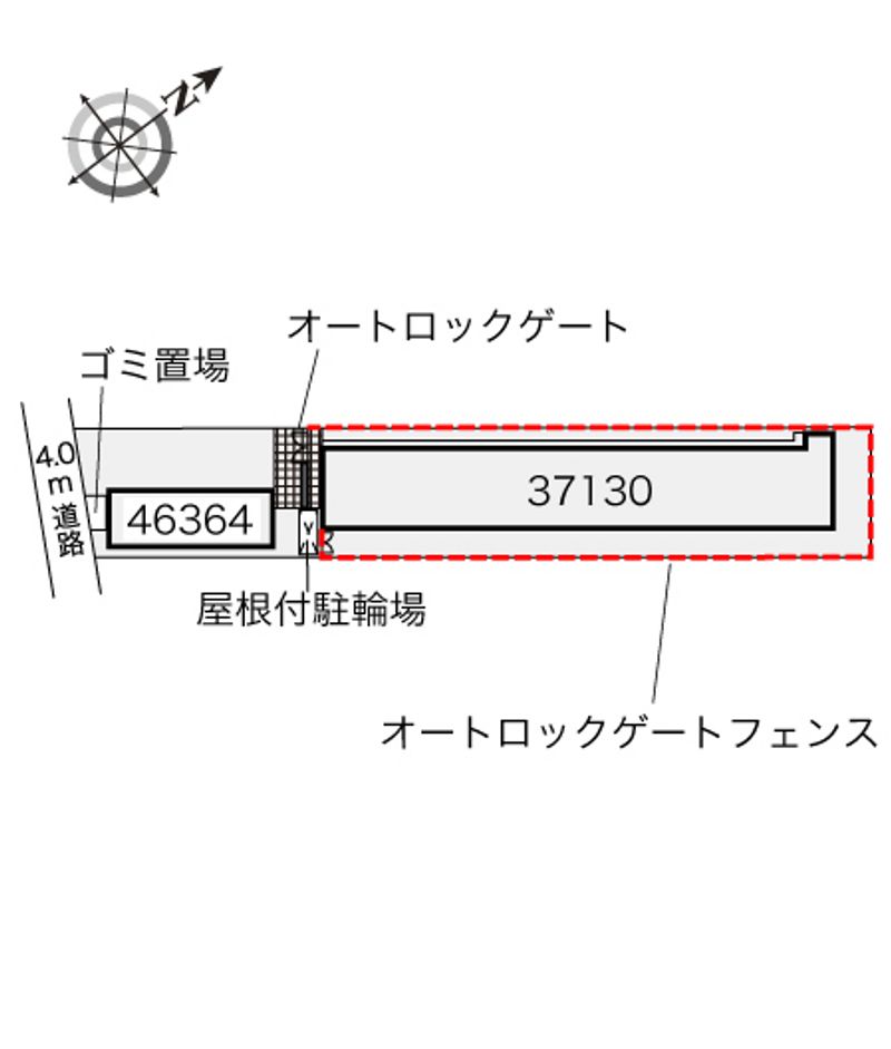 レオパレスブランポルト 配置図