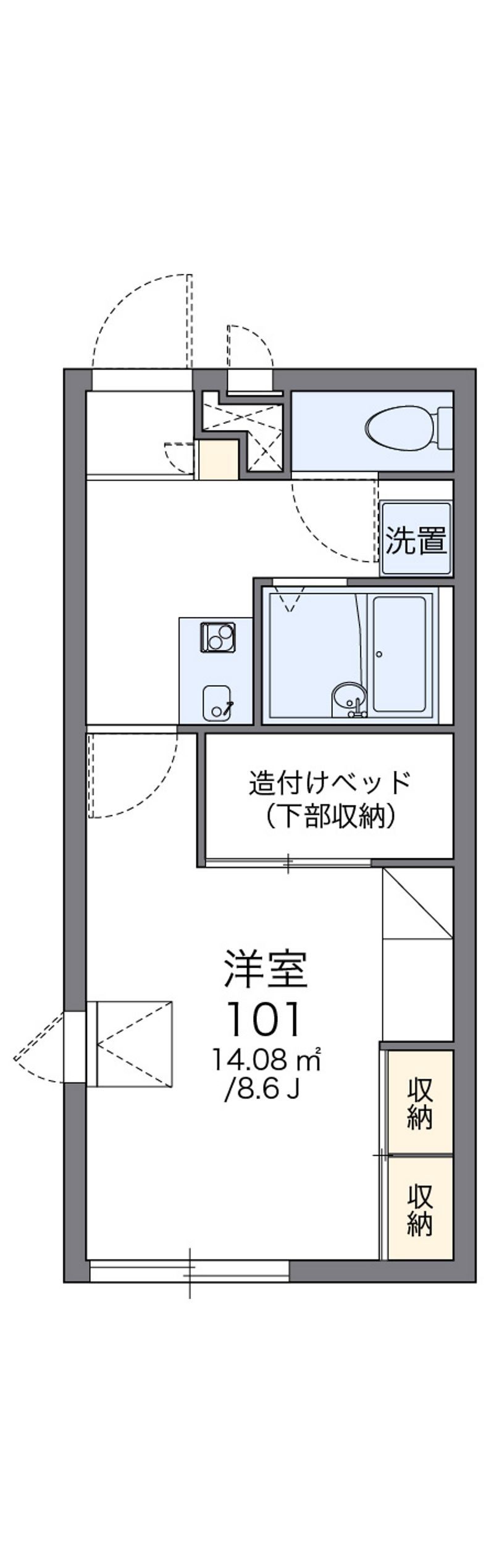レオパレスウィンズ 間取図