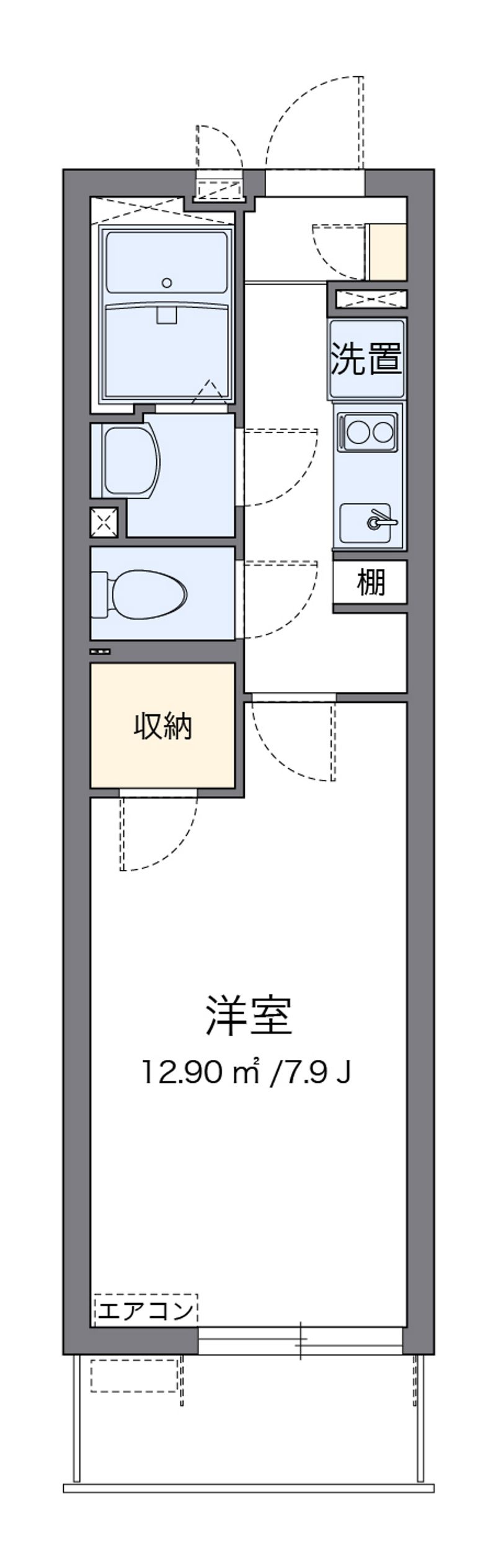 クレイノ蓬莱 間取図