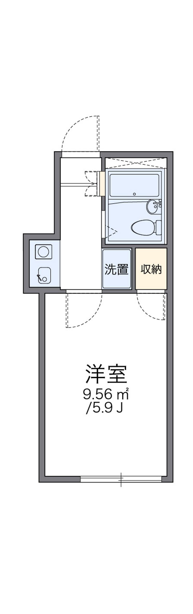 レオパレス長田 間取図