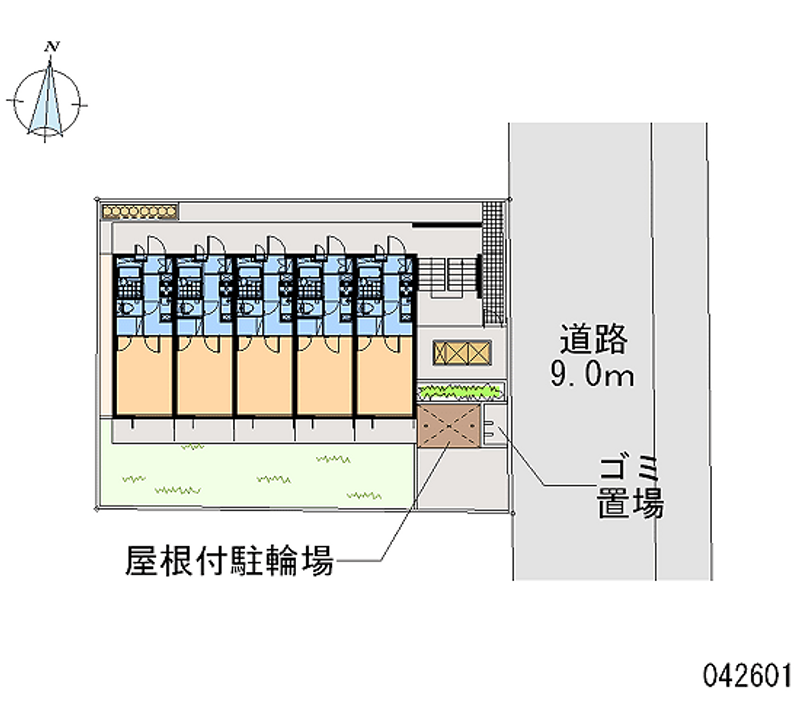 レオパレスドゥ　ボヌール 区画図