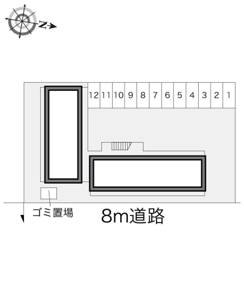 レオパレスけやき 配置図