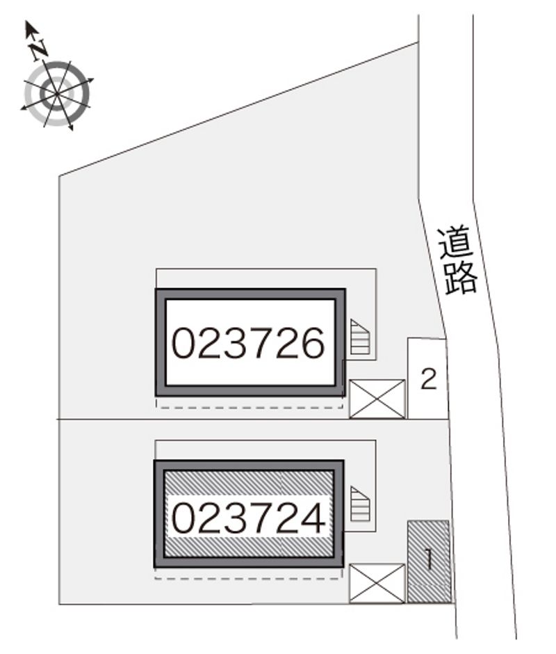 レオパレス三立ハイツＡ 配置図
