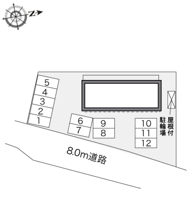 レオパレスマイウス 駐車場