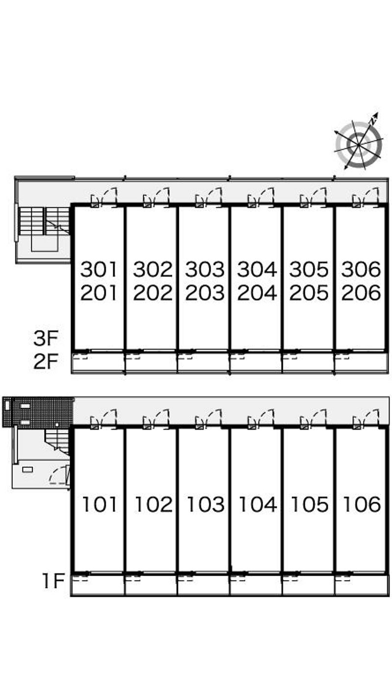 レオパレスＮｅｅｄｓ 間取配置図