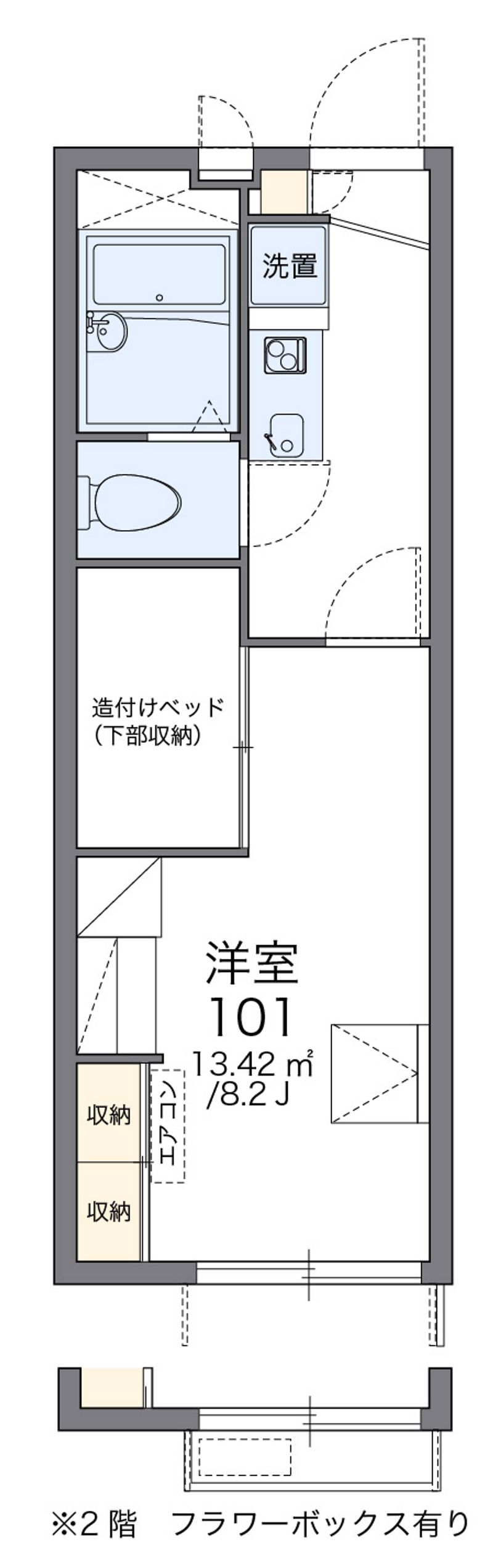 レオパレス宮野木 間取図