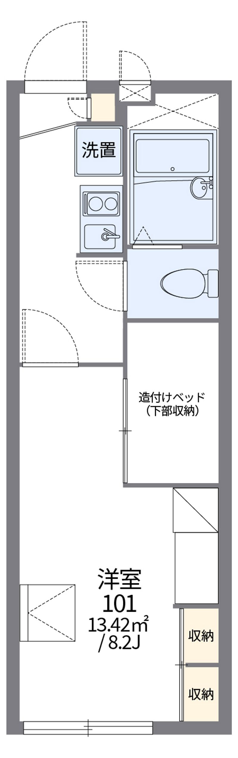 レオパレスエンボーダ 間取図