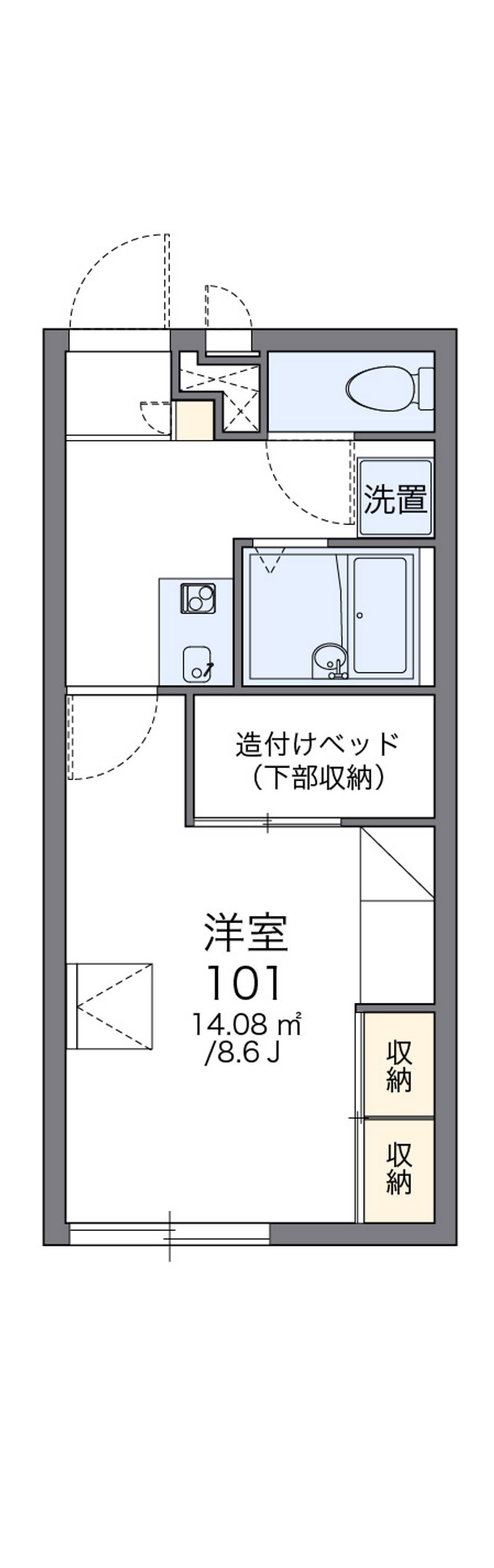 レオパレスルミエール冨陽ヶ丘 間取り