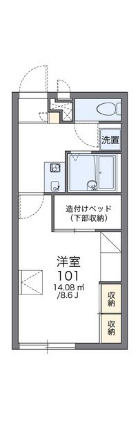 レオパレスルミエール冨陽ヶ丘 間取り