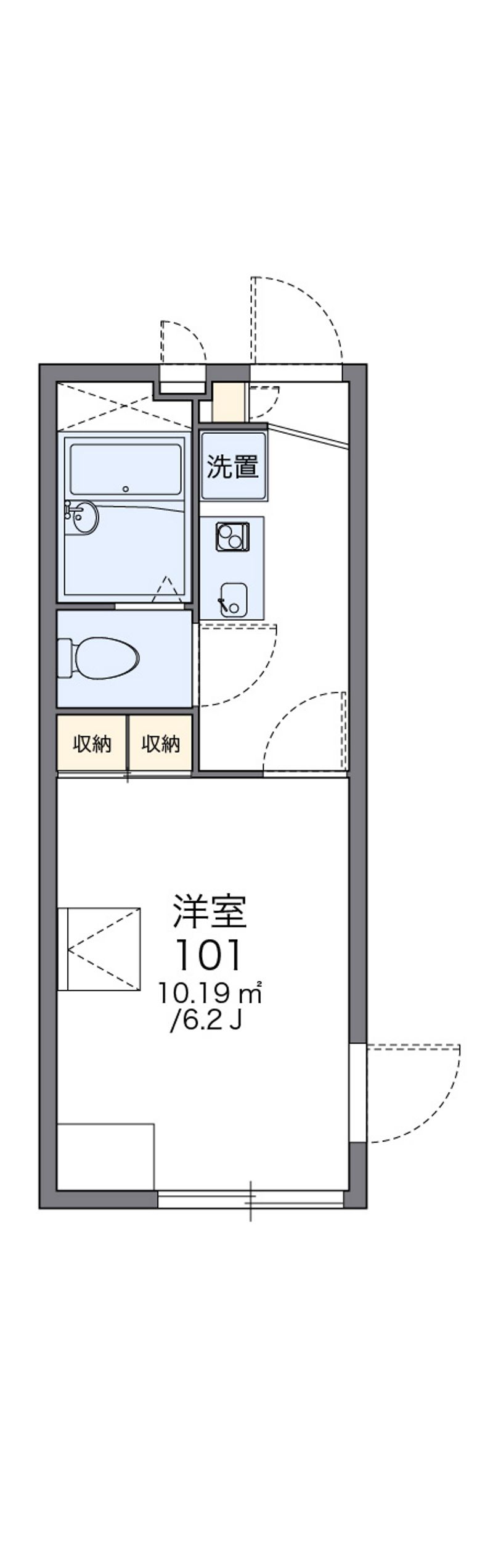 レオパレスヴィラ　ラビニア 間取図