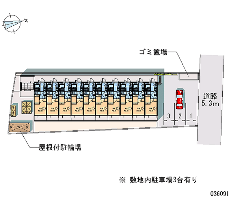 レオパレス正楓Ⅱ 区画図