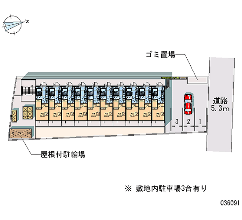 レオパレス正楓Ⅱ 月極駐車場