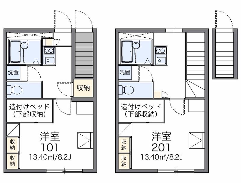 レオパレスエトワールＢ 間取図