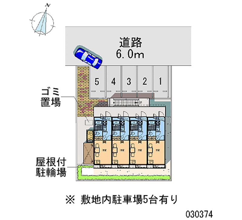 レオパレスステップⅡ 月極駐車場