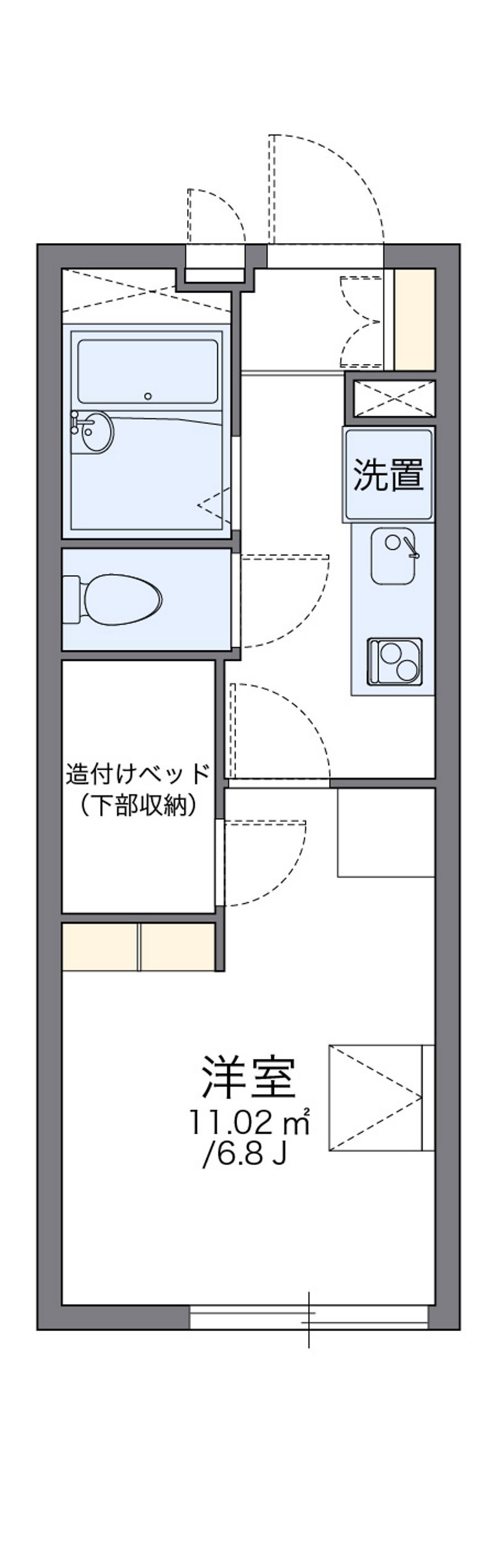 レオパレスグランアメニティ 間取図