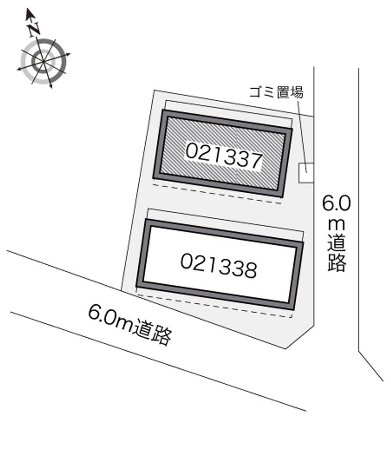 レオパレス小竹向原Ｂ 配置図
