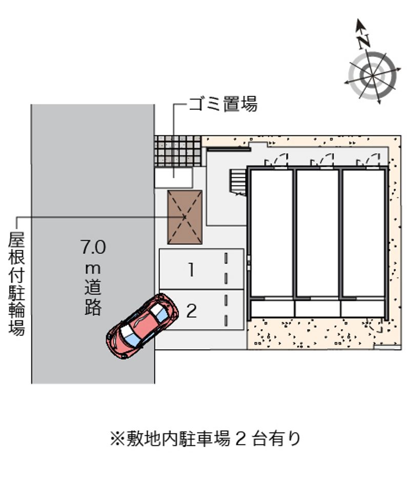 クレイノ蔦元 配置図