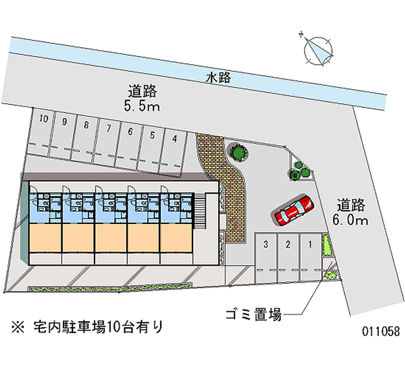 11058 Monthly parking lot