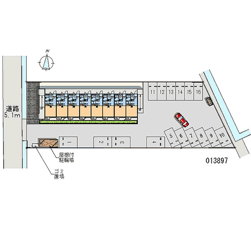 13897 Monthly parking lot