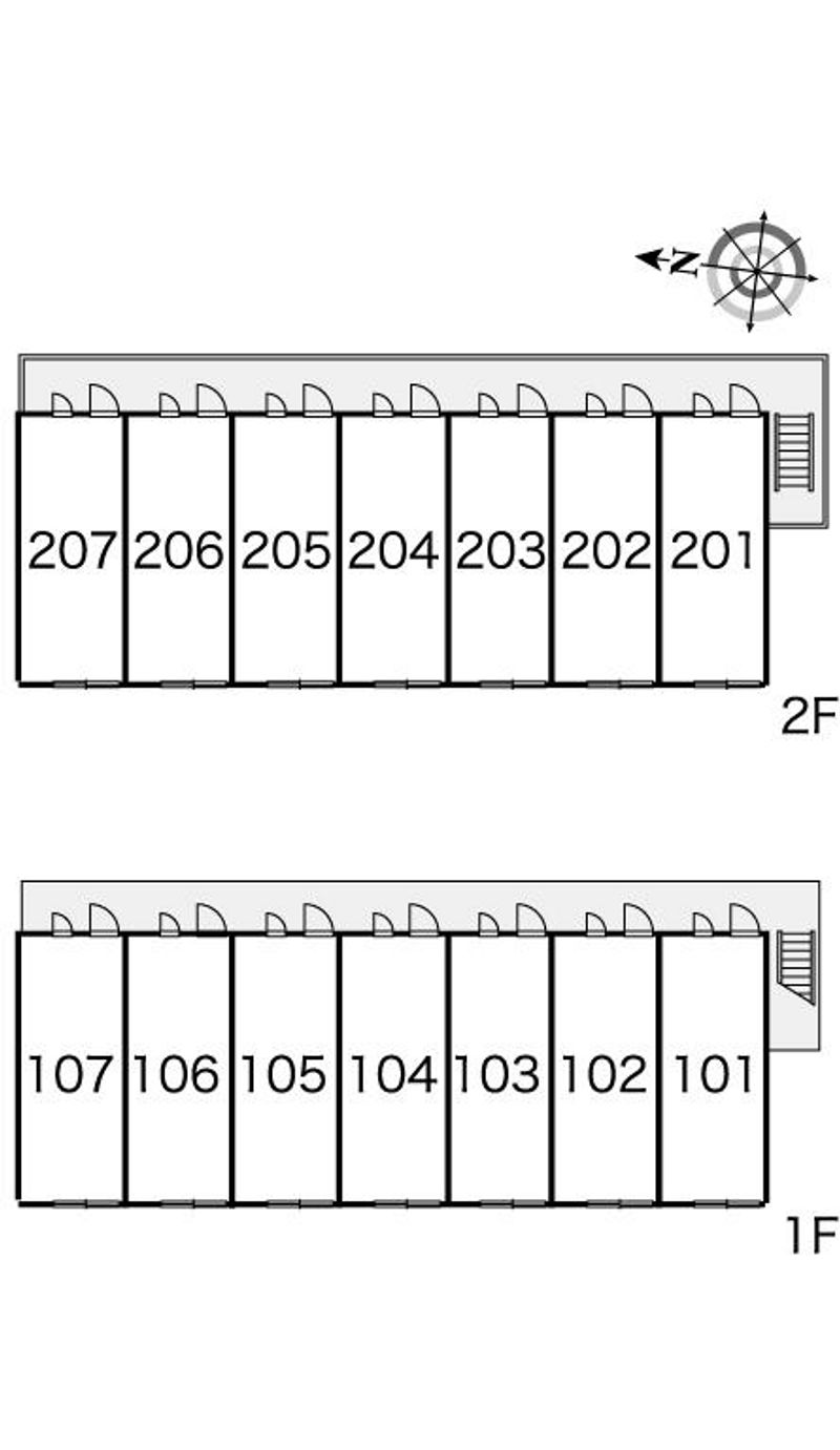 レオパレス二条ヒルズ 間取配置図