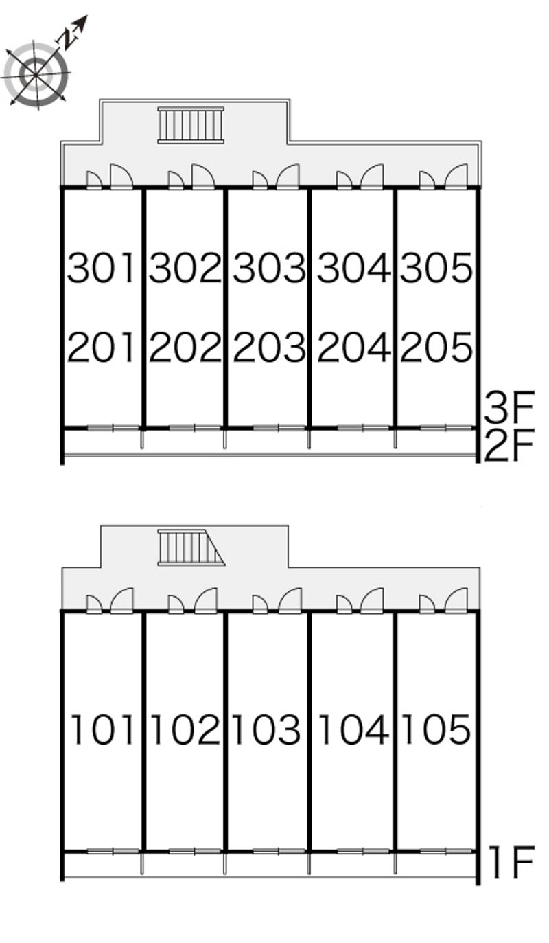 レオパレス第５いずみ 間取り配置図