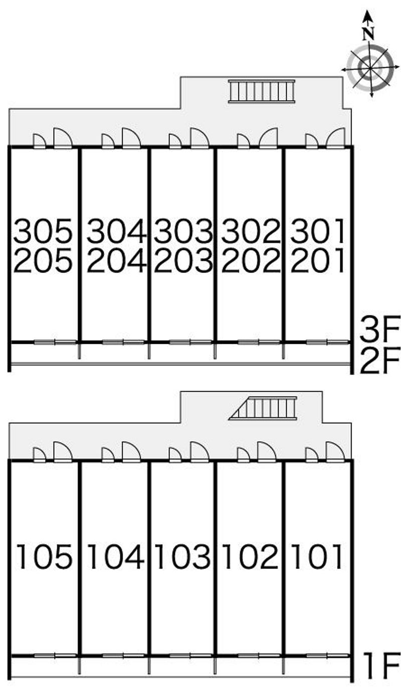 レオパレスプレミエ　エトワール 間取配置図