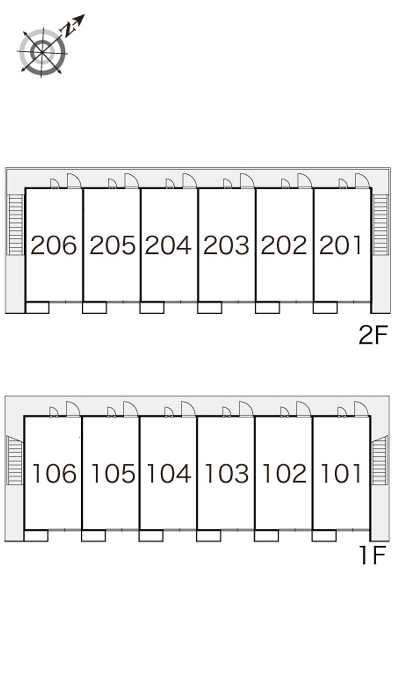 レオパレスクロスロード 間取配置図