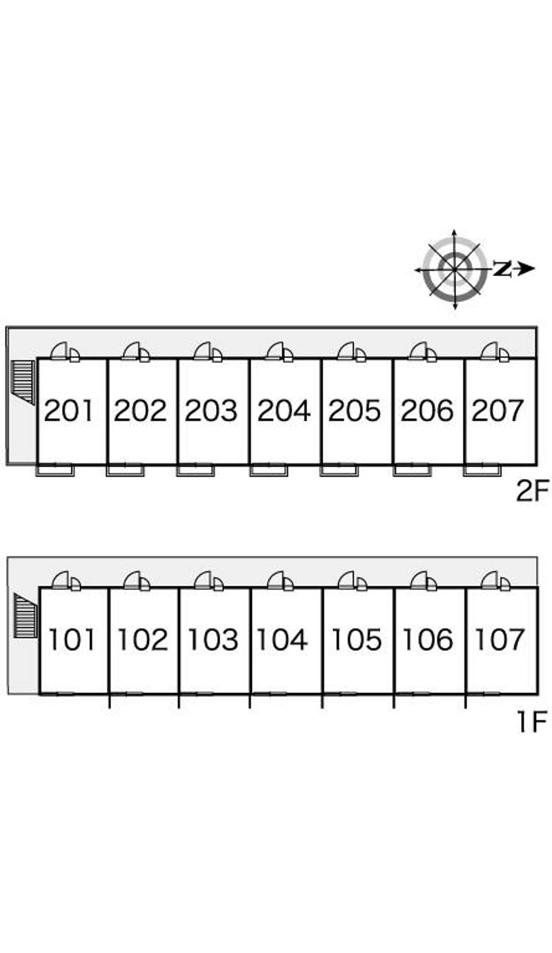 レオパレスプランドール西山本町 間取り配置図