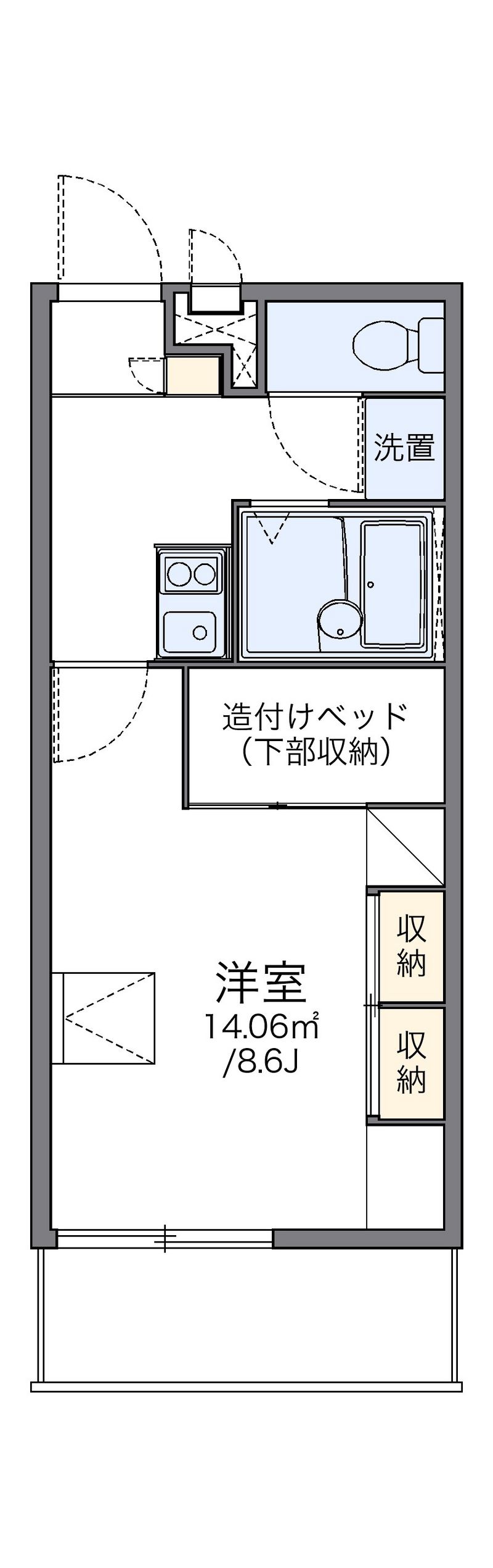 レオパレスＶｉｖｌｅ．Ｋ 間取図