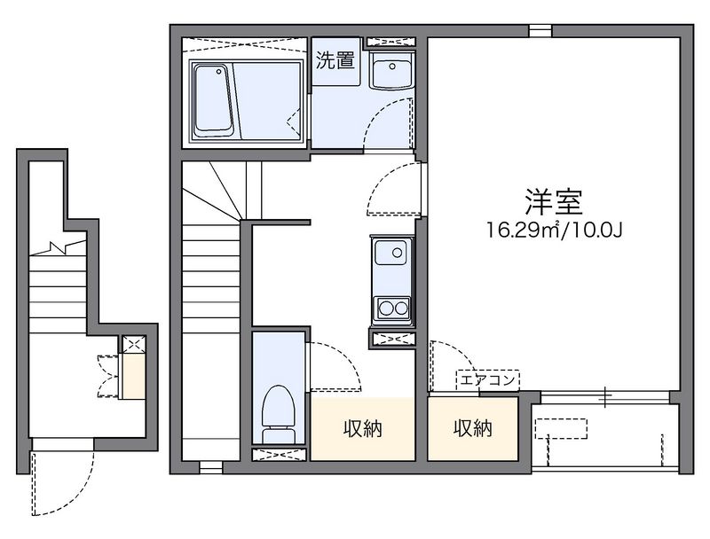 レオネクストウエストＡｙａ 間取図