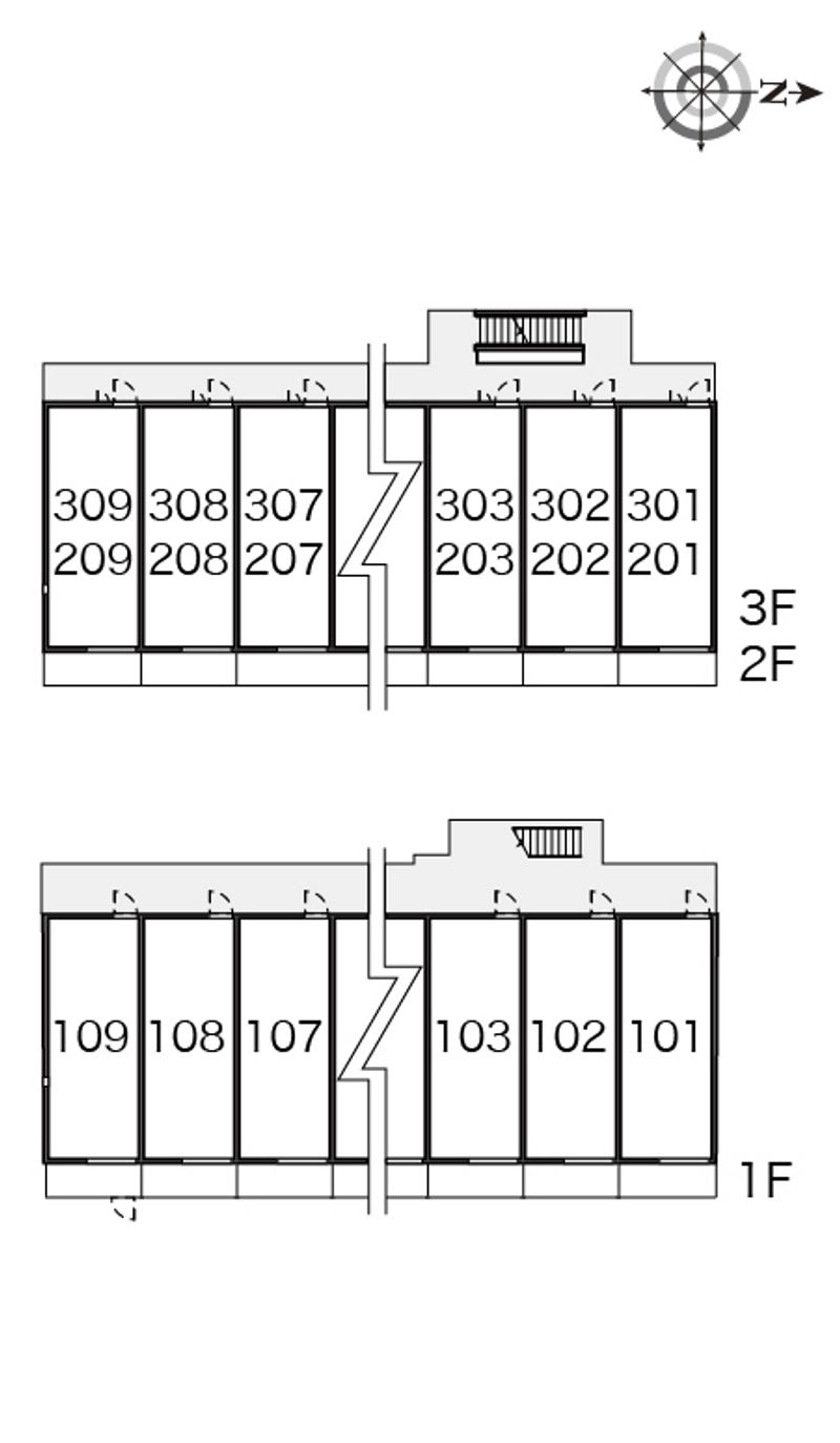 レオネクストトリスターＮ　Ｗ 間取配置図