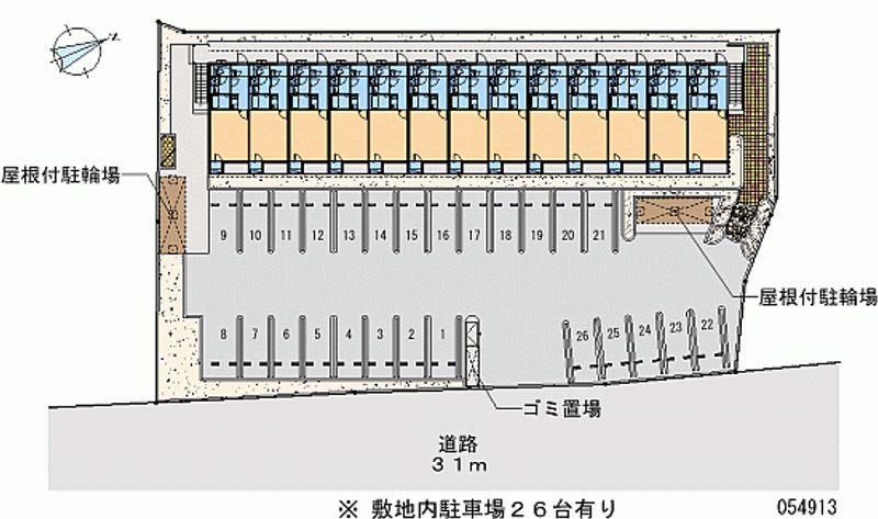 54913 Monthly parking lot