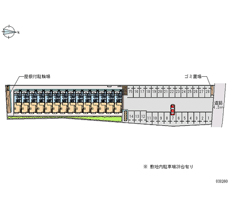 38260 Monthly parking lot