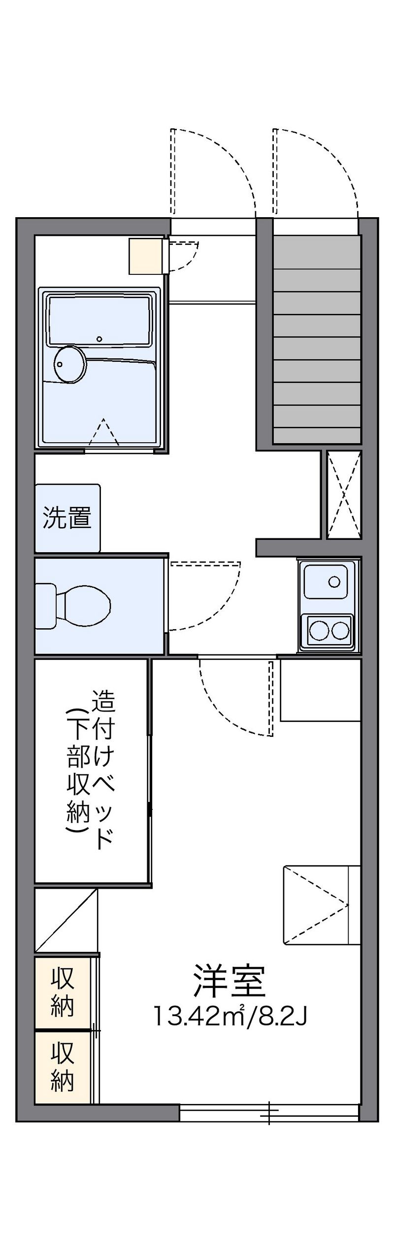 レオパレスアビィロード 間取図