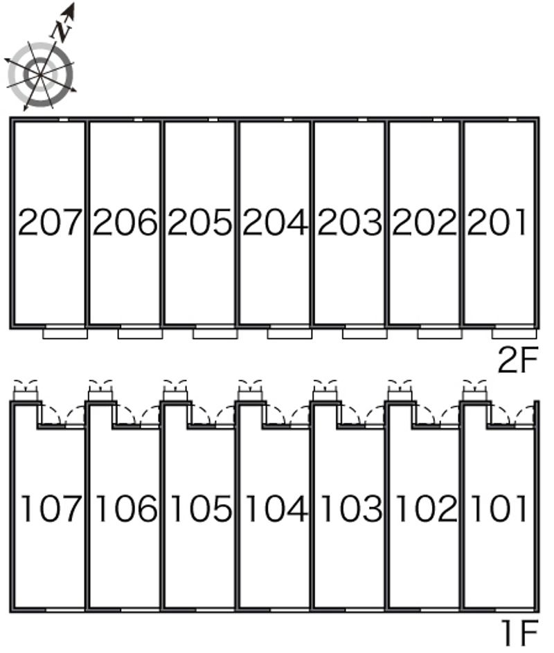 レオネクストタートルクレインⅠ 間取配置図