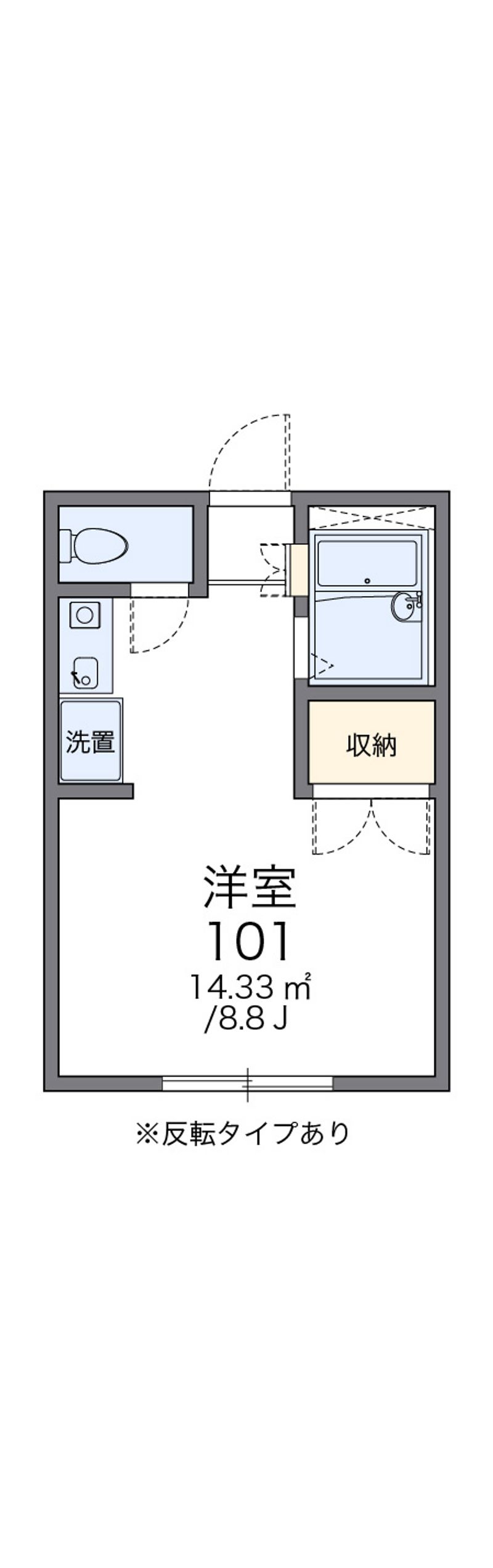 レオパレス秋桜 間取図